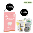 Fresh For Paws Lamb On The Go Wet Food and Waggy Zone Mangifera with Chicken Chunks & Green Apple Ice Cream for Dogs Combo Online Hot Sale