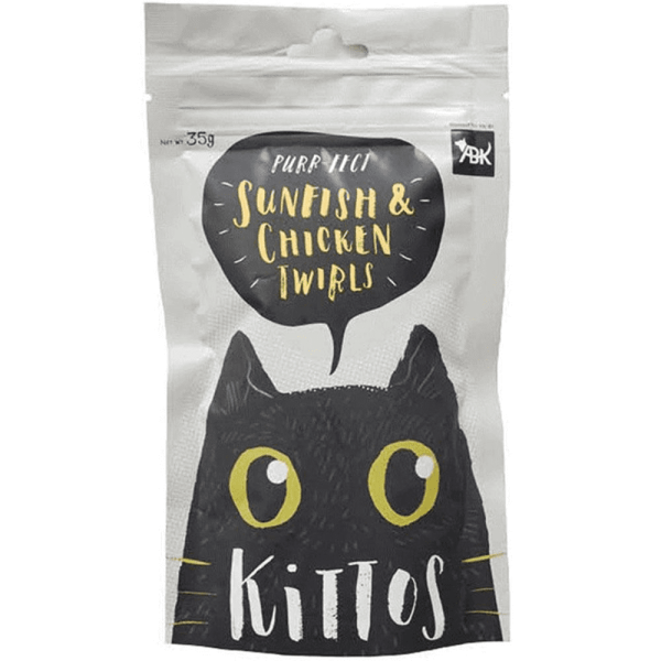 Kittos Purr Fect Sunfish Chicken and Twirls and Lamb Filet Bites Cat Treats Combo (3+3) Fashion