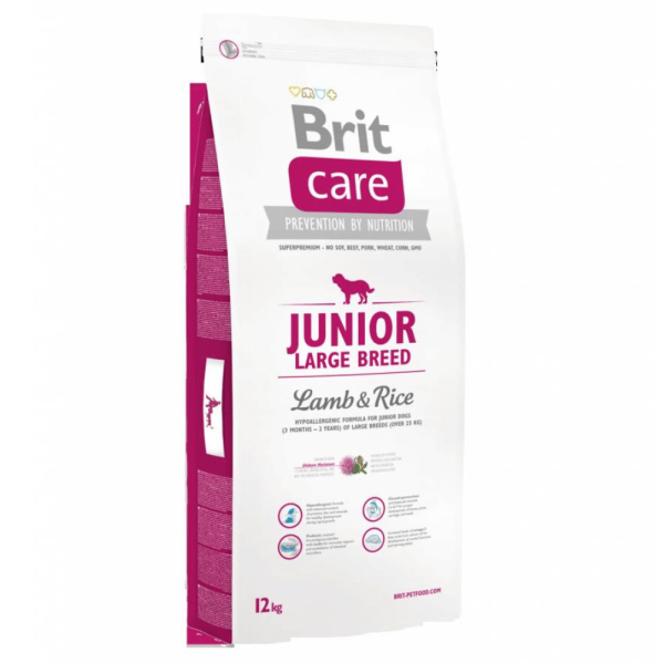 Brit Care Lamb & Rice Junior Large Breed Dog Dry Food Online