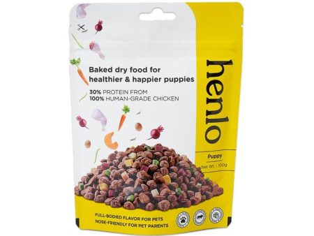 Henlo Chicken & Vegetable Baked Dry Food for Puppies (100g) Online Sale