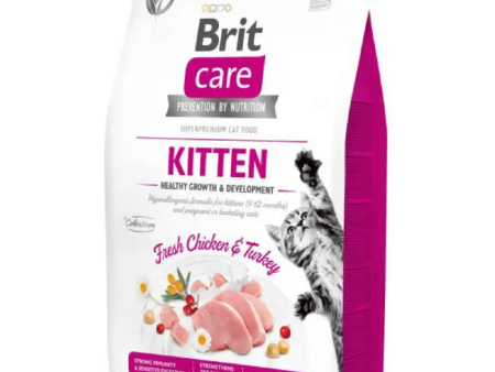 Brit Care Fresh Chicken & Turkey Grain Free Kitten Dry Food For Discount