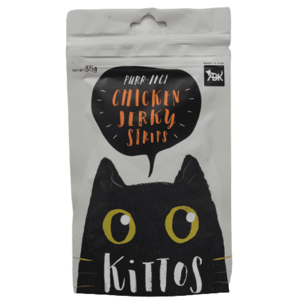 Kittos Purr Fect Chicken Jerky Strips and Fish Chicken Cubes Cat Treats Combo (3+3) Online Hot Sale