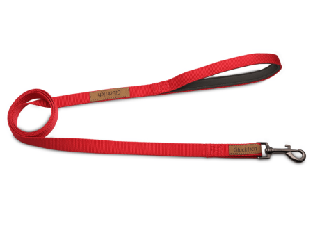 Glucklich Heavy Duty Printed Leash for Dogs (5ft Red) Fashion