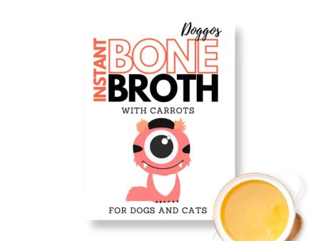 Doggos Instant Chicken Bone Broth with Carrot for Dogs and Cats Fashion