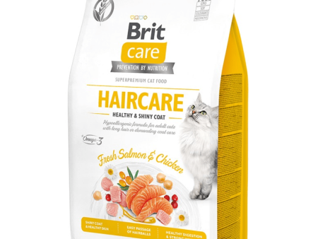 Brit Care Fresh Salmon & Chicken Haircare Healthy & Shiny Coat Cat Dry Food Supply