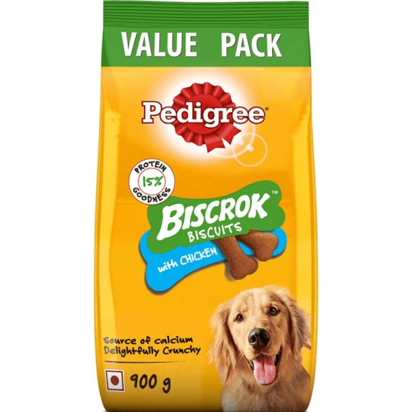 Pedigree Chicken Flavour Biscrok Biscuits Dog Treats (900g) Online