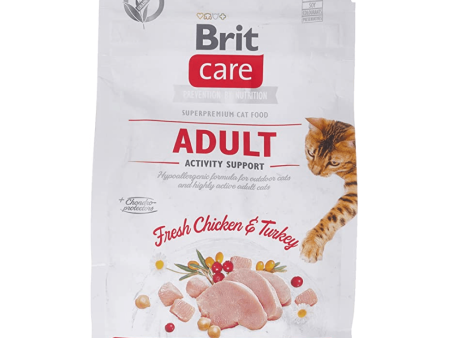 Brit Care Fresh Chicken & Turkey Activity Support Adult Cat Dry Food Fashion