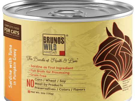 Bruno s Wild Essentials Sardine with Tuna in Pumpkin Cat Wet Food Online