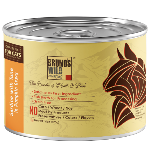 Bruno s Wild Essentials Sardine with Tuna in Pumpkin Cat Wet Food Online