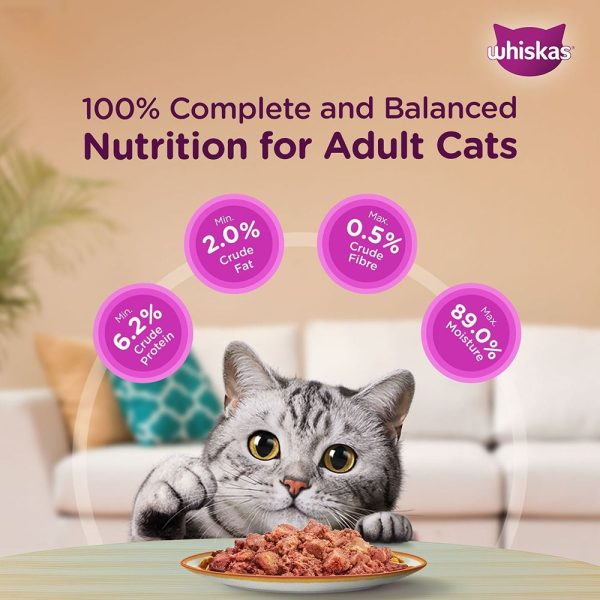 Whiskas Tuna in Jelly Meal and Chicken Gravy Adult Cat Wet Food Combo Online Sale