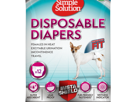 Simple Solution Disposable Diaper for Female Dogs (38x46cm) Hot on Sale