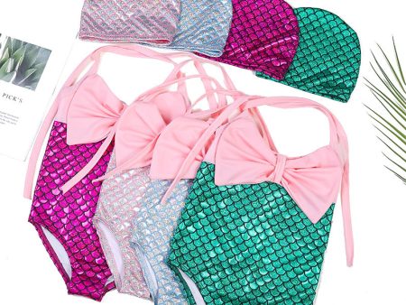 Wholesale Fish Scale One piece Kids Nylon Swimwear For Sale