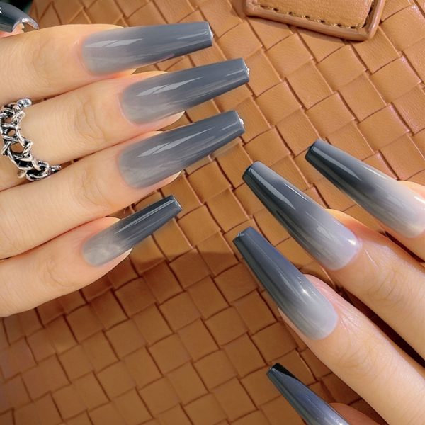 Wholesale Black Gradient Nail Patch Online Sale