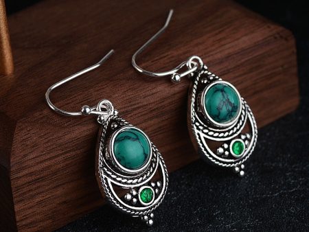 Wholesale Vintage Turquoise Copper Earrings Online Hot Sale