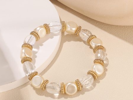 Wholesale Vintage Acrylic Beaded Alloy Bracelet Online Sale