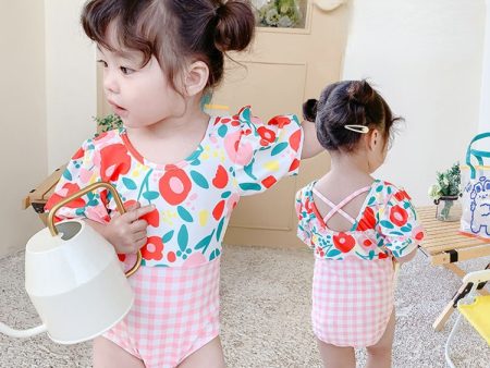 Wholesale Baby One Piece Nylon Swimwear Hot on Sale