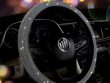 Wholesale Velvet Diamond Studded Car Steering Wheel Cover Supply