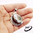 Wholesale Alloy Easter Bunny Reversible Rotating Moon Necklace For Sale