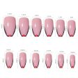 Wholesale Black Edge French Nude Nail Stickers Hot on Sale