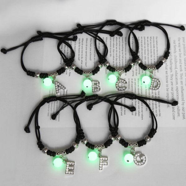 Wholesale Alloy English Alphabet Luminous Bracelet Cheap