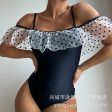 Wholesale Black One-Piece Polyester Swimwear Online Hot Sale