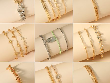 Wholesale Zircon Beads Multilayer Alloy Bracelet Discount