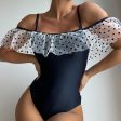 Wholesale Black One-Piece Polyester Swimwear Online Hot Sale