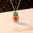 Wholesale Copper Diamond Carrot Pendant Creative Necklace Online Sale