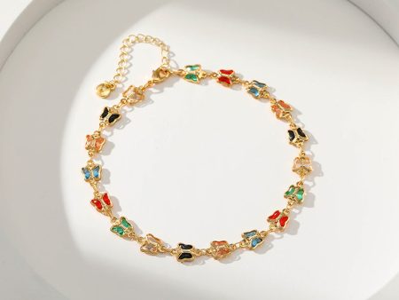 Wholesale Gold Plated Butterfly Alloy Bracelet For Cheap