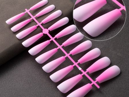 Wholesale Gradient Frosted Plastic Nail Stickers Discount