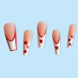 Wholesale Plastic Red and White Love Manicure Online