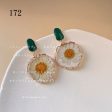 Wholesale 14K Plated Daisy Preserved Flower Alloy Earrings on Sale