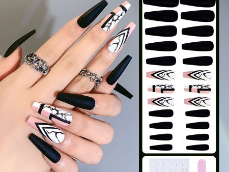 Wholesale Black and White Marble Nail Stickers Online now