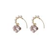 Wholesale 14K Plated Glass Opal Alloy Earrings For Cheap