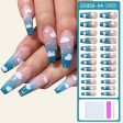 Wholesale Blue Sky Clouds Gradient Rhinestone Nail Stickers Online