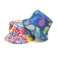 Wholesale Polyester Colorful Pineapple Printed Bucket Hat For Cheap