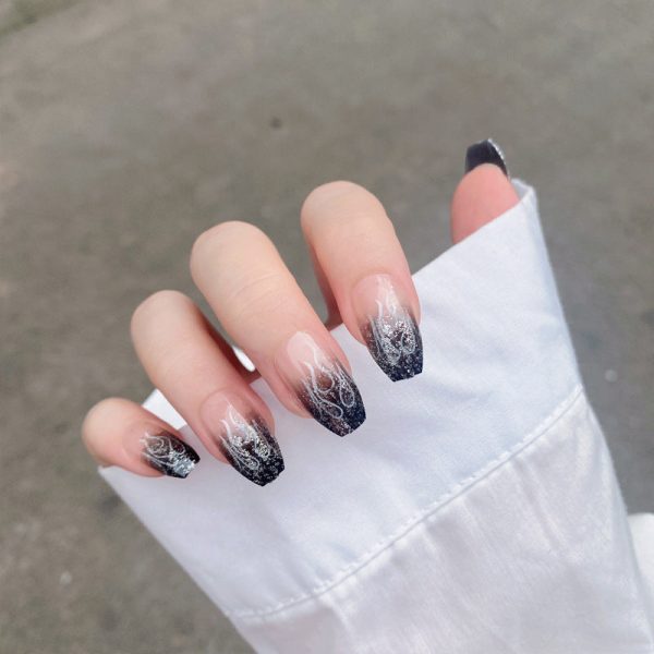 Wholesale Dark Flame Nail Patch For Cheap