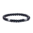 Wholesale Glass Obsidian Hematite Magnetic Anklet Online