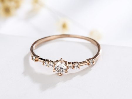 Wholesale 18K Gold Plated Zircon Copper Rings Online now