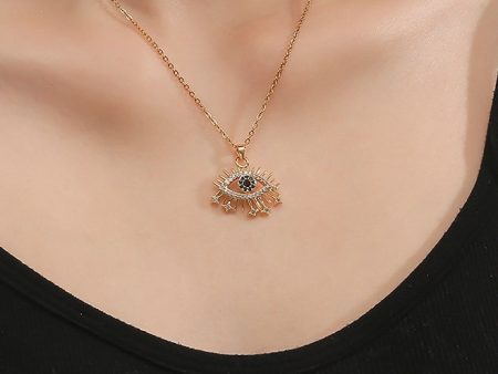 Wholesale Copper Devil Eye Pendant Necklace For Cheap