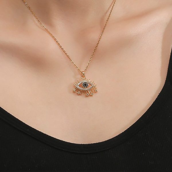 Wholesale Copper Devil Eye Pendant Necklace For Cheap