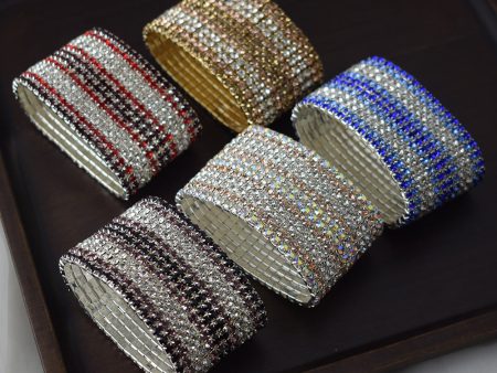 Wholesale Stretch Crystal Rhinestone Layered Bracelet Set Fashion