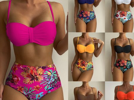 Wholesale Solid Color Printed Polyester Swimwear on Sale