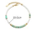 Wholesale 14k Gold Turquoise Stainless Steel Three Colors Beaded Bracelet OLY-BT-HongF001 For Cheap