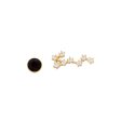 Wholesale 12 Constellation Birthstones Copper Earrings Fashion