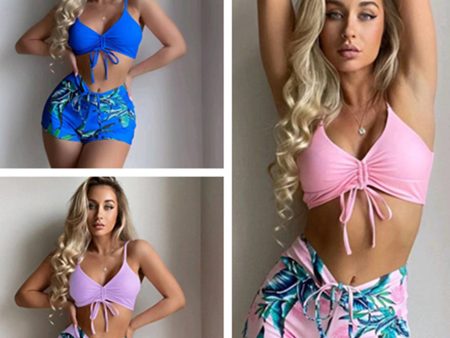 Wholesale Two-piece Polyester Boxer Swimwear Online Sale