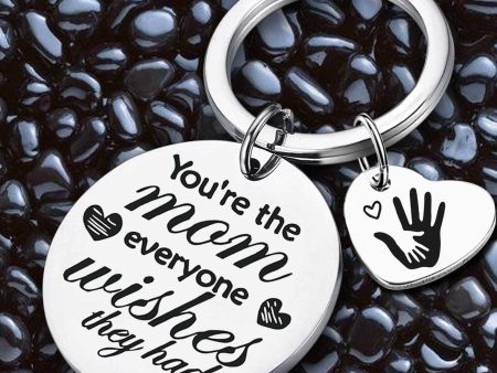 Wholesale You re The Mom Everyone Mother s Day Stainless Steel Creative Keychain Online