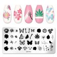 Wholesale Nail Stickers Stainless Steel Stamping Stencils Supply