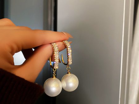 Wholesale 925 Silver Pin Vintage Earrings Pearl Online Sale