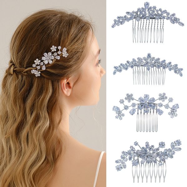 Wholesale Zircon Flower Alloy Hair Clips Online Hot Sale